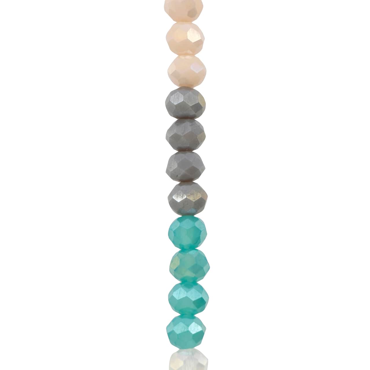 Glass Faceted Rondelle Beads, 4mm by Bead Landing™